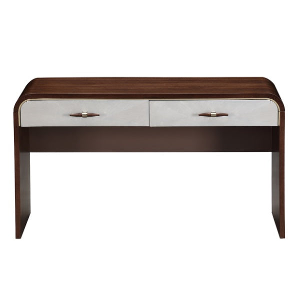 AICO Furniture Houston Vanity Desk in Walnut - Furniture Land (Milwaukee, WI)