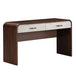 AICO Furniture Houston Vanity Desk in Walnut - Furniture Land (Milwaukee, WI)