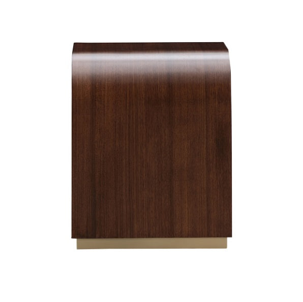 AICO Furniture Houston End Table in Walnut - Furniture Land (Milwaukee, WI)