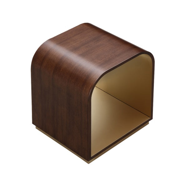 AICO Furniture Houston End Table in Walnut - Furniture Land (Milwaukee, WI)