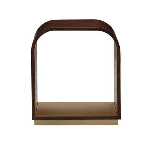 AICO Furniture Houston End Table in Walnut - Furniture Land (Milwaukee, WI)