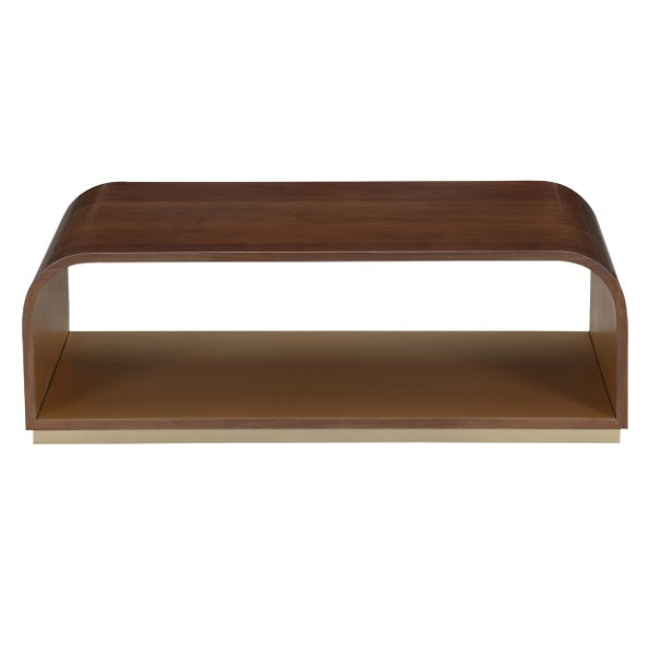 AICO Furniture Houston Cocktail Table in Walnut - Furniture Land (Milwaukee, WI)