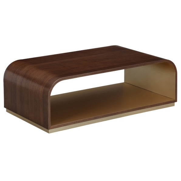AICO Furniture Houston Cocktail Table in Walnut - Furniture Land (Milwaukee, WI)