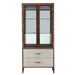 AICO Furniture Houston Display Cabinet in Walnut - Furniture Land (Milwaukee, WI)