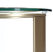 AICO Furniture Houston Chairside Table in Brushed Gold - Furniture Land (Milwaukee, WI)