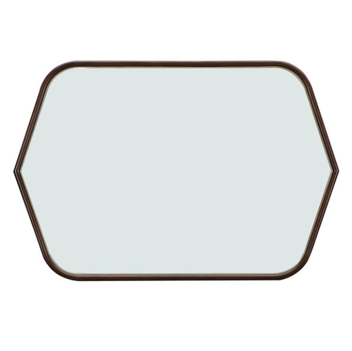 AICO Furniture Houston Wall Mirror in Walnut - Furniture Land (Milwaukee, WI)