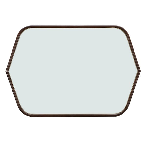 AICO Furniture Houston Wall Mirror in Walnut - Furniture Land (Milwaukee, WI)