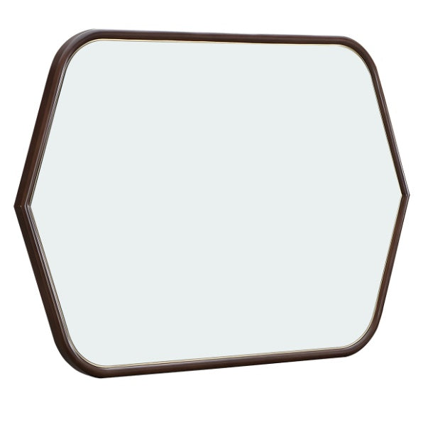 AICO Furniture Houston Wall Mirror in Walnut - Furniture Land (Milwaukee, WI)