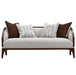 AICO Furniture Houston Loveseat Pebble in Walnut - Furniture Land (Milwaukee, WI)