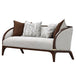 AICO Furniture Houston Loveseat Pebble in Walnut - Furniture Land (Milwaukee, WI)