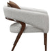 AICO Furniture Houston Accent Chair Pebble in Walnut - Furniture Land (Milwaukee, WI)