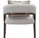 AICO Furniture Houston Accent Chair Pebble in Walnut - Furniture Land (Milwaukee, WI)