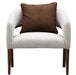 AICO Furniture Houston Accent Chair Pebble in Walnut - Furniture Land (Milwaukee, WI)