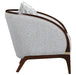 AICO Furniture Houston Matching Chair Pebble in Walnut - Furniture Land (Milwaukee, WI)