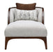 AICO Furniture Houston Chaise Pebble in Walnut - Furniture Land (Milwaukee, WI)