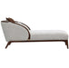 AICO Furniture Houston Chaise Pebble in Walnut - Furniture Land (Milwaukee, WI)