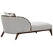 AICO Furniture Houston Chaise Pebble in Walnut - Furniture Land (Milwaukee, WI)