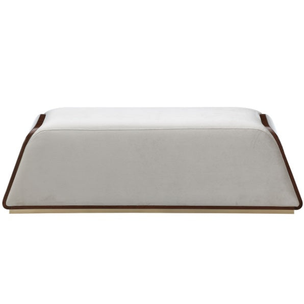 AICO Furniture Houston Accent Bench in Walnut - Furniture Land (Milwaukee, WI)