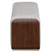 AICO Furniture Houston Accent Bench in Walnut - Furniture Land (Milwaukee, WI)
