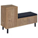 Teller 1-door Entryway Shoe Storage Cabinet Natural Oak - Furniture Land (Milwaukee, WI)