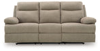 Side-Swipe Reclining Sofa with Drop Down Table - Furniture Land (Milwaukee, WI)