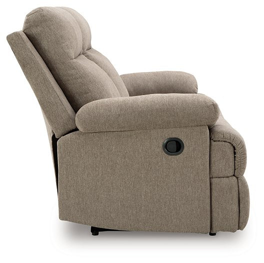 Side-Swipe Reclining Sofa with Drop Down Table - Furniture Land (Milwaukee, WI)