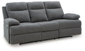 Side-Swipe Reclining Sofa with Drop Down Table - Furniture Land (Milwaukee, WI)