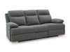 Side-Swipe Reclining Sofa with Drop Down Table - Furniture Land (Milwaukee, WI)