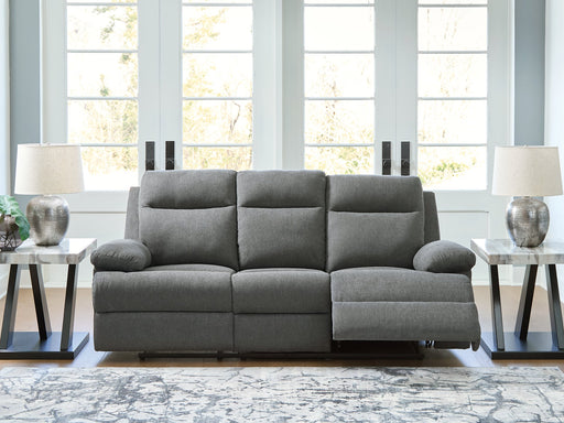 Side-Swipe Reclining Sofa with Drop Down Table - Furniture Land (Milwaukee, WI)