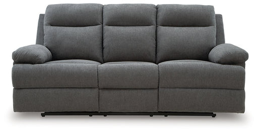 Side-Swipe Reclining Sofa with Drop Down Table - Furniture Land (Milwaukee, WI)