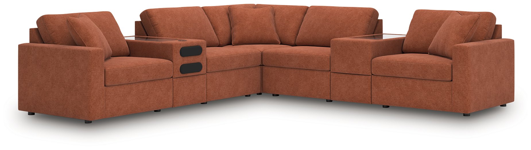 Modmax Balanced Sectional with Audio and Storage Consoles - Furniture Land (Milwaukee, WI)