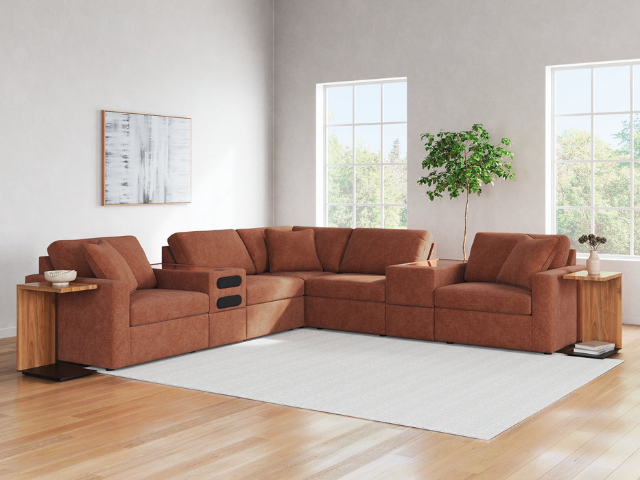 Modmax Balanced Sectional with Audio and Storage Consoles - Furniture Land (Milwaukee, WI)