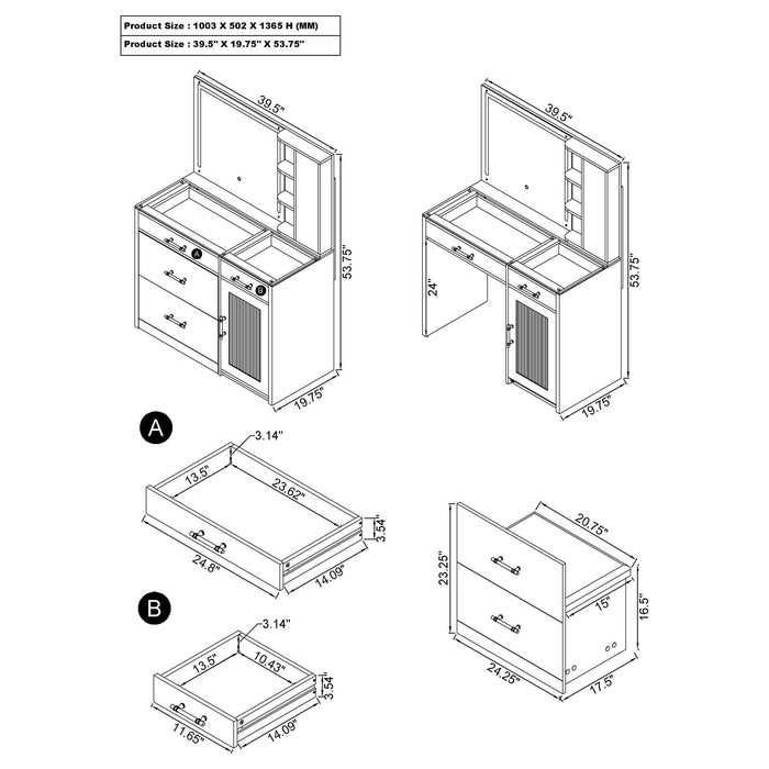 Flora Vanity Sets - Furniture Land (Milwaukee, WI)