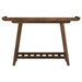 Ornelas 46-inch Console Table with Slatted Shelf Mango Brown - Furniture Land (Milwaukee, WI)
