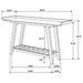 Ornelas 46-inch Console Table with Slatted Shelf Mango Brown - Furniture Land (Milwaukee, WI)