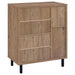 Teller 2-door Shoe Storage Cabinet Natural Oak - Furniture Land (Milwaukee, WI)