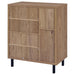 Teller 2-door Shoe Storage Cabinet Natural Oak - Furniture Land (Milwaukee, WI)