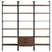 Owens 3-piece 96-inch Wall Mounted Bookshelf Set Walnut - Furniture Land (Milwaukee, WI)