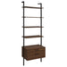 Owens 3-piece 96-inch Wall Mounted Bookshelf Set Walnut - Furniture Land (Milwaukee, WI)