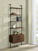 Owens 96-inch 4-shelf Storage Wall Bookshelf Walnut - Furniture Land (Milwaukee, WI)