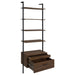 Owens 96-inch 4-shelf Storage Wall Bookshelf Walnut - Furniture Land (Milwaukee, WI)