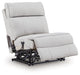 Social Pointe Reclining Sectional with Storage Console - Furniture Land (Milwaukee, WI)