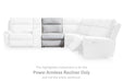 Social Pointe Reclining Sectional with Storage Console - Furniture Land (Milwaukee, WI)