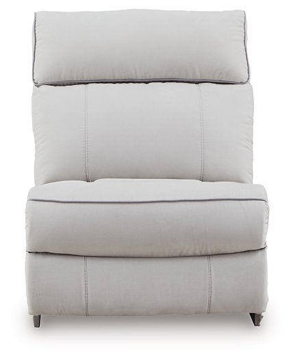 Social Pointe Reclining Sectional with Storage Console - Furniture Land (Milwaukee, WI)