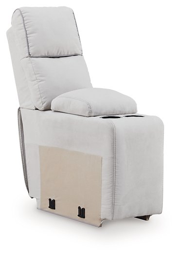 Social Pointe Reclining Sectional with Storage Console - Furniture Land (Milwaukee, WI)