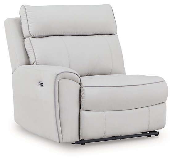 Social Pointe Reclining Sectional with Storage Console - Furniture Land (Milwaukee, WI)