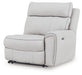 Social Pointe Reclining Sectional with Storage Console - Furniture Land (Milwaukee, WI)