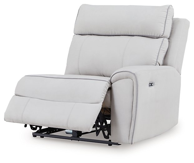 Social Pointe Reclining Sectional with Storage Console - Furniture Land (Milwaukee, WI)