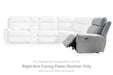 Social Pointe Reclining Sectional with Storage Console - Furniture Land (Milwaukee, WI)