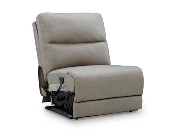 Narwhal Place Reclining Sectional with Storage Console - Furniture Land (Milwaukee, WI)